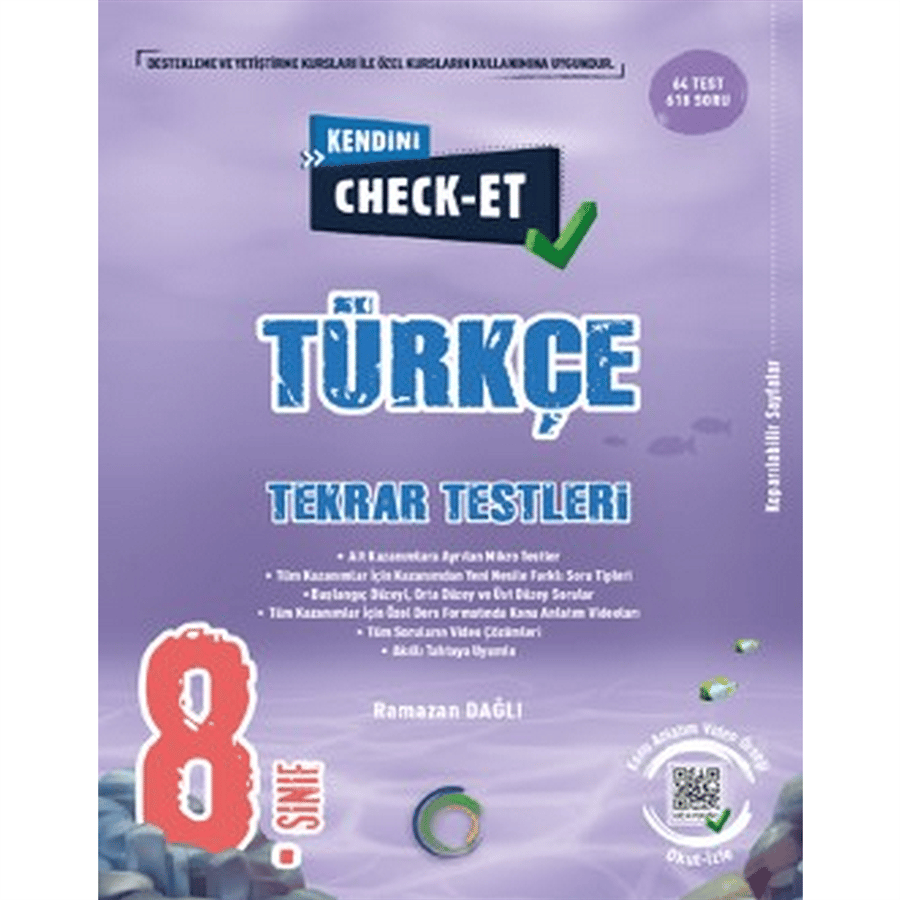 8. Sınıf Kendini Check - Et Türkçe Tekrar Testleri