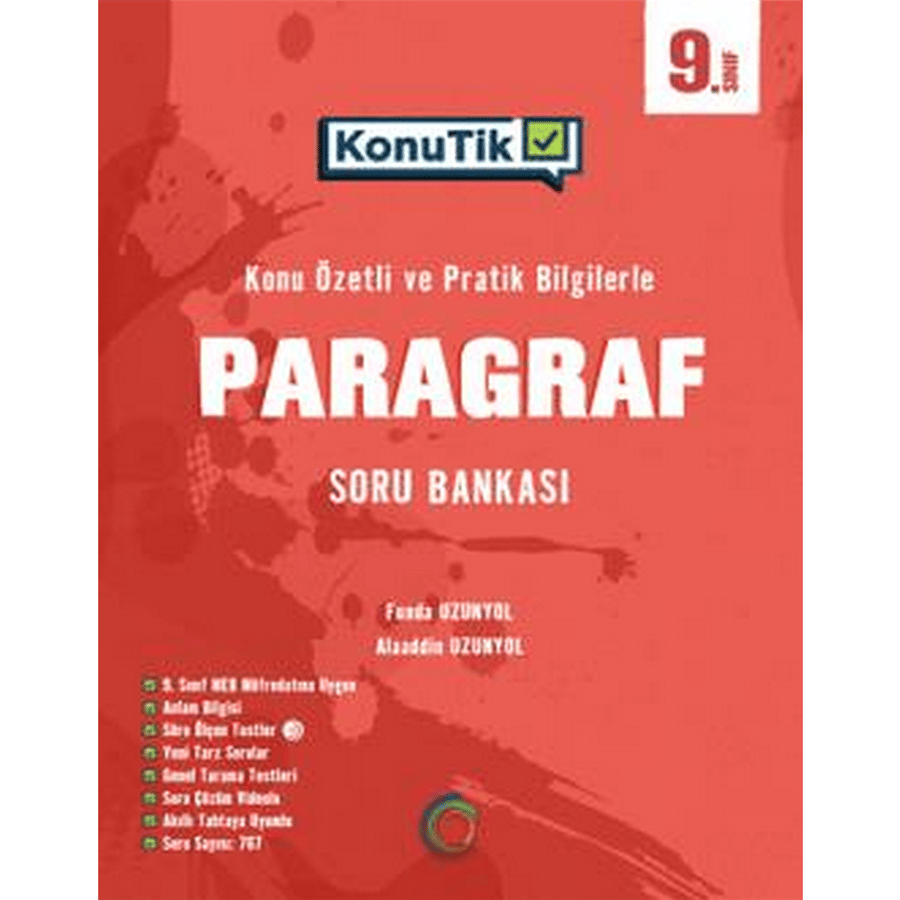 9. Sınıf KonuTik Paragraf Soru Bankası