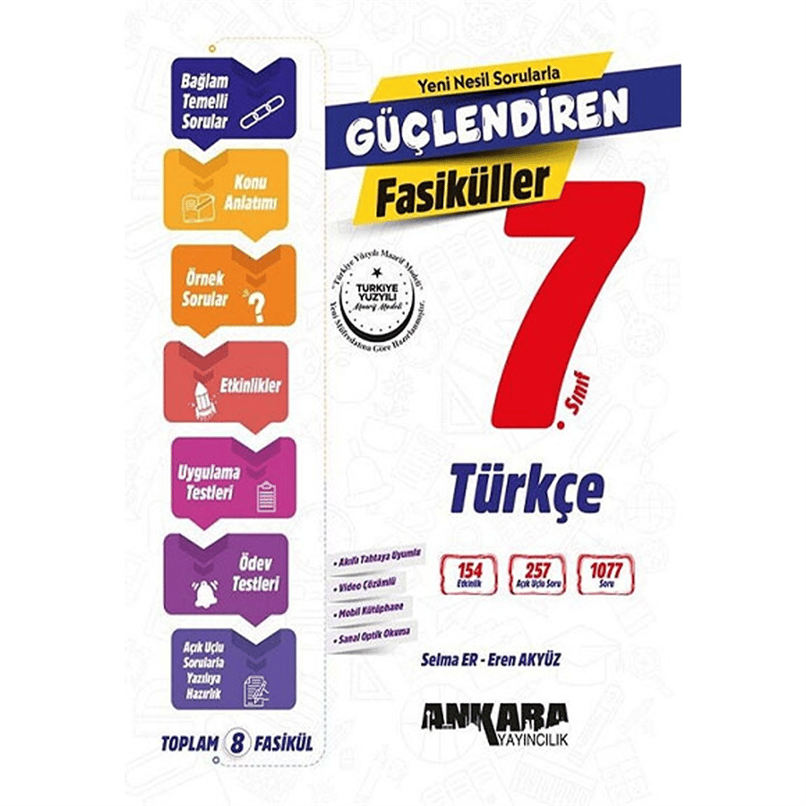 Ankara Yayıncılık 7. Sınıf Güçlendiren Türkçe Fasiküller (2026-2027 Güncel Baskı)
