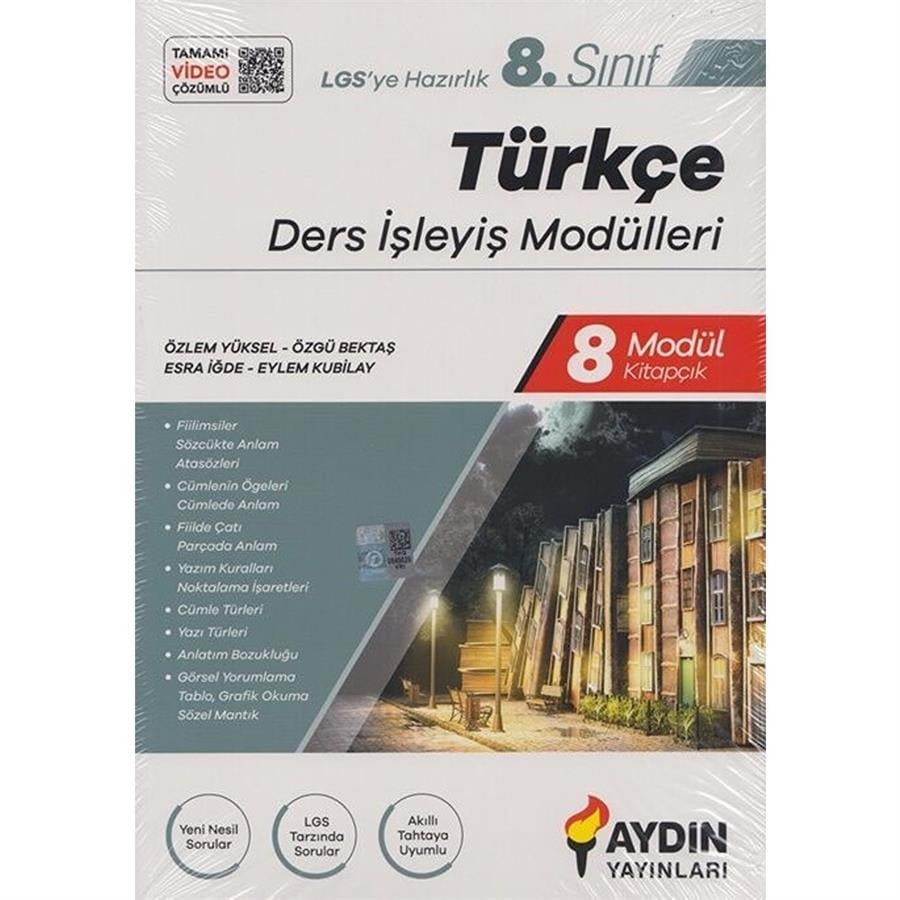 Aydın Yayınları 8. Sınıf Türkçe Ders İşleyiş Modülleri