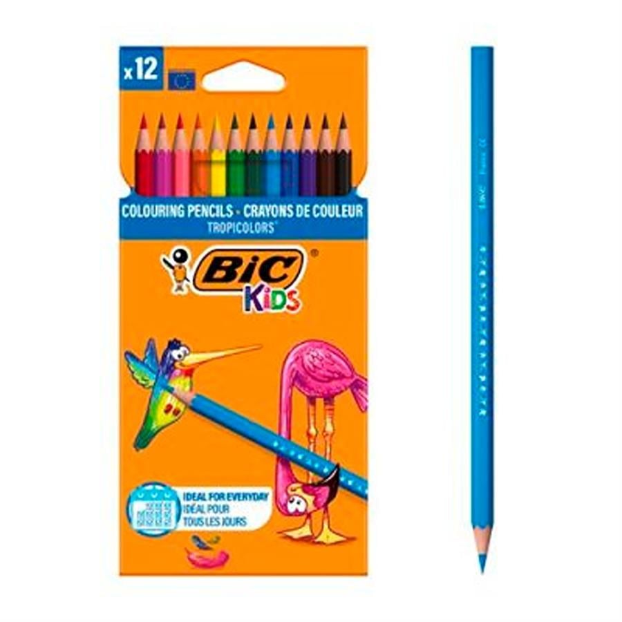 Bic Tropicolor2 Boya Kalemi Uzun 12`li Kutu