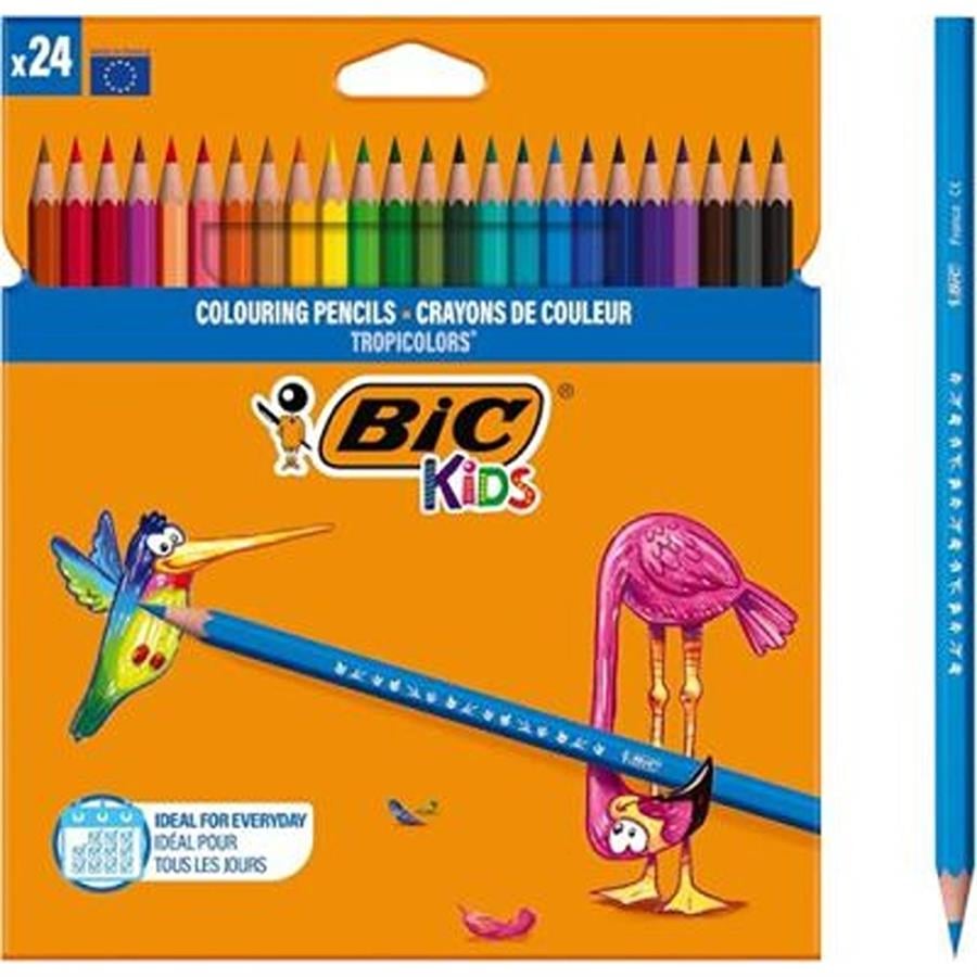 Bic Tropicolor2 Boya Kalemi Uzun 24`lü Kutu