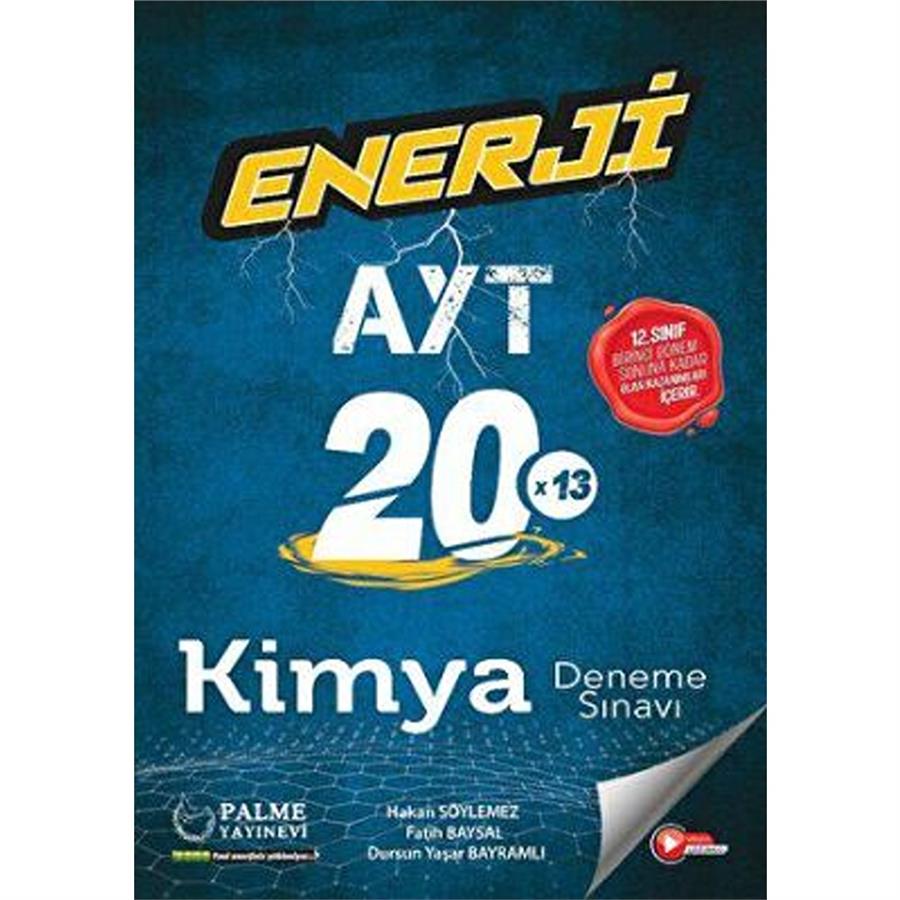 Enerji Yks 1.Dönem Ayt  Kimya 20 X 13 Deneme Sınavı 