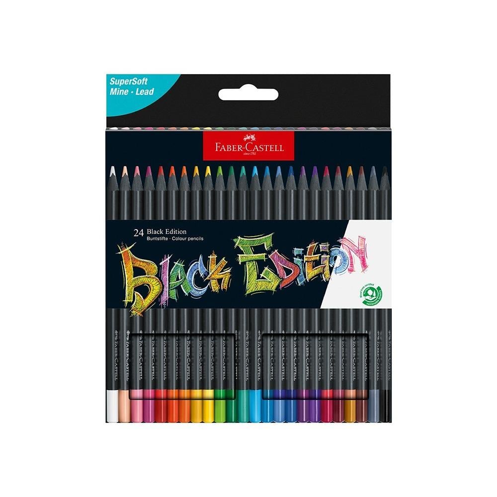 Faber Castell Black Edition 24 Renk Boya Kalemi