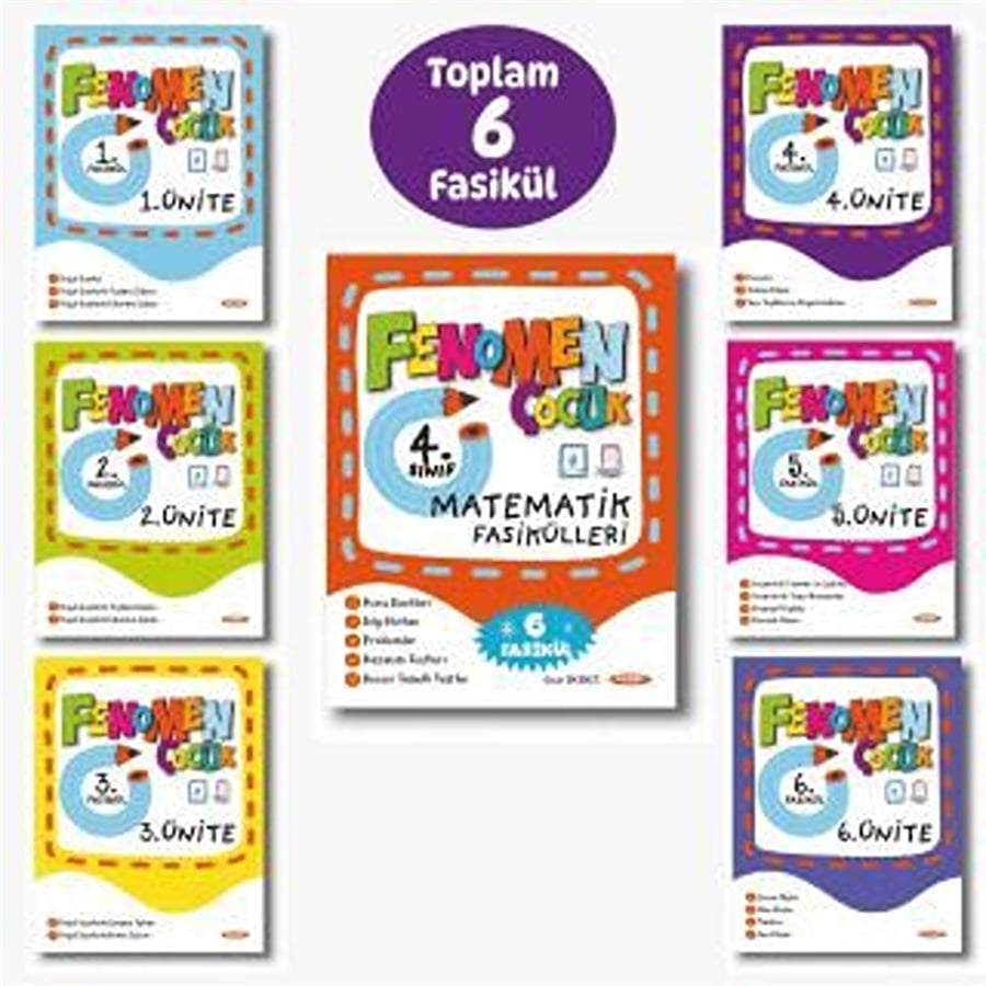 Fenomen Çocuk 4. Sınıf Matematik Fasikülleri 6 Fasikül