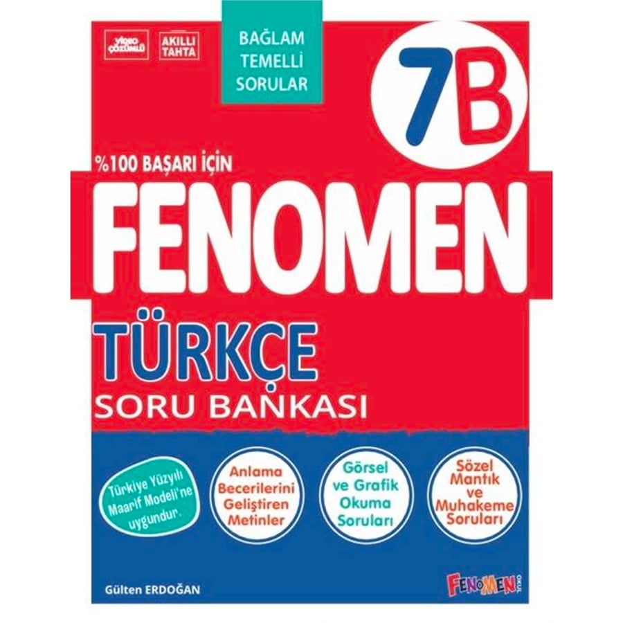 Fenomen Yayınları 7. Sınıf Türkçe B Soru Bankası (2026-2027 Güncel Baskı)
