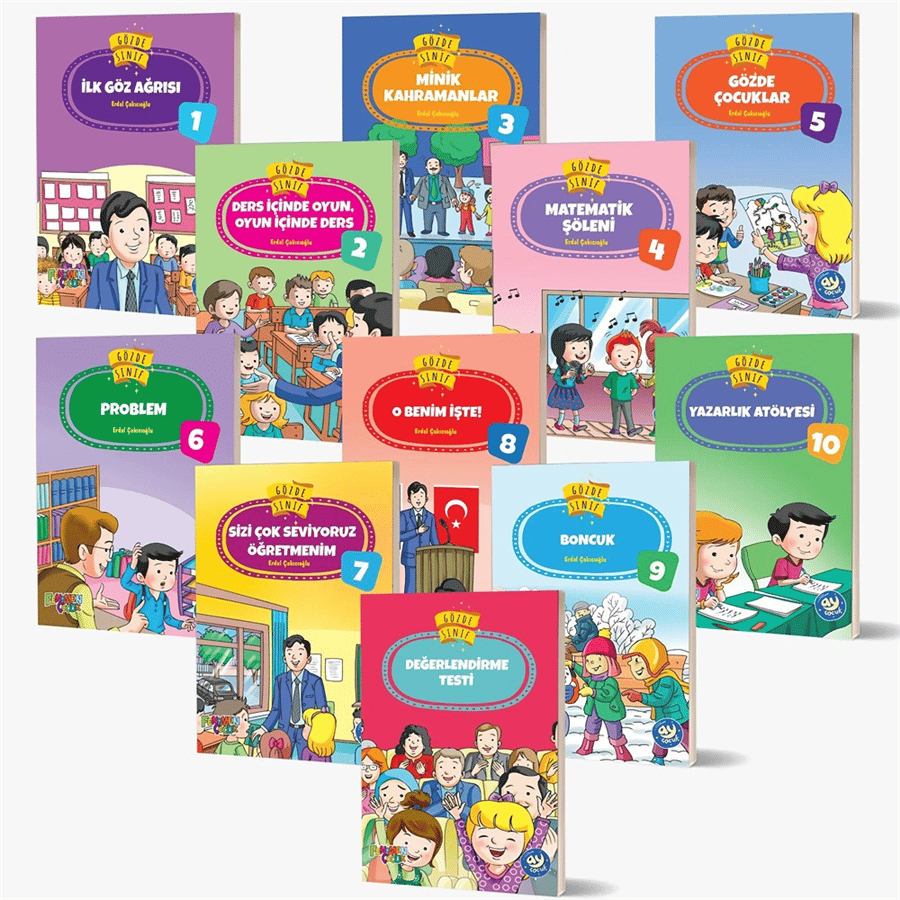 Gözde Sınıf Hikaye Seti (10 Kitap + Değerlendirme Soruları) Ay Çocuk