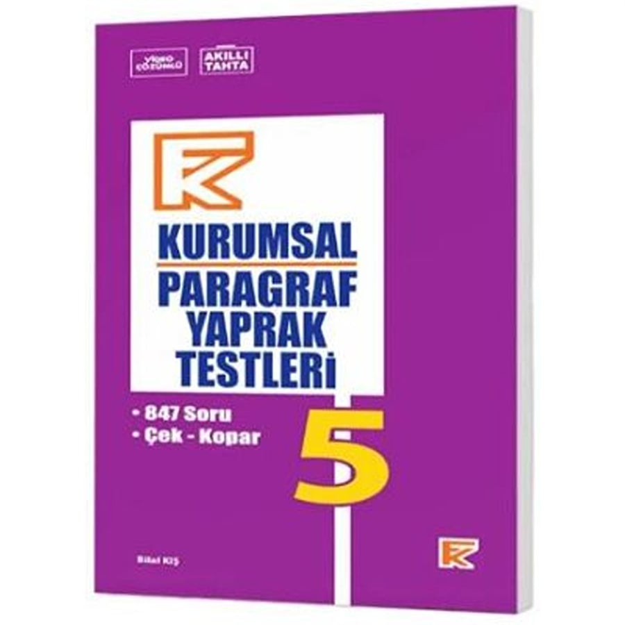 Kurmay Yayınları 5. Sınıf Kurumsal Paragraf Yaprak Testleri