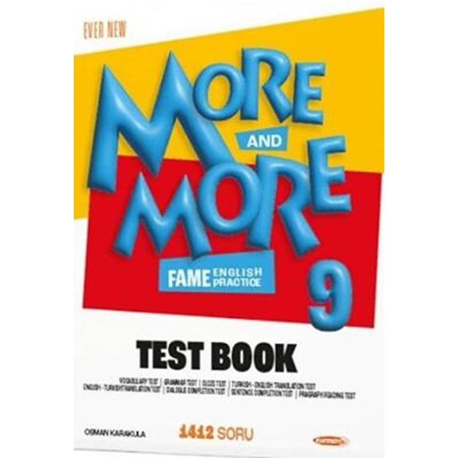 Kurmay Yayınları 9. Sınıf More More Santra Test Book