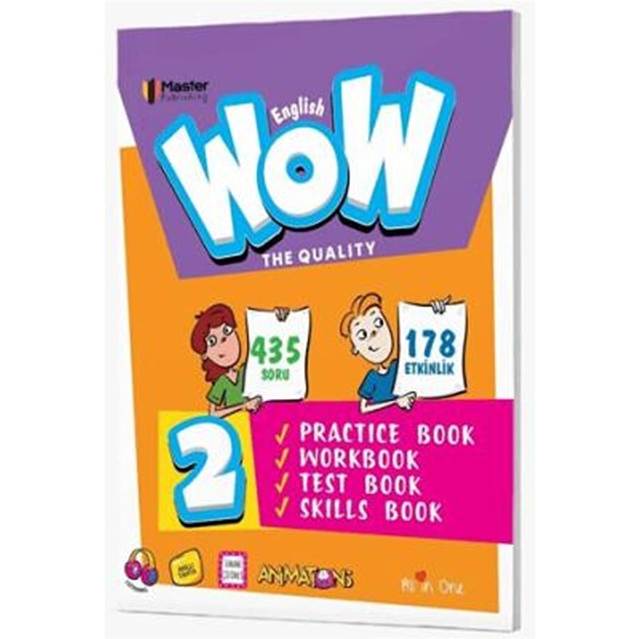 Master Publishing 2. Sınıf WOW Practice Book - Workbook - Test Book - Skills Book