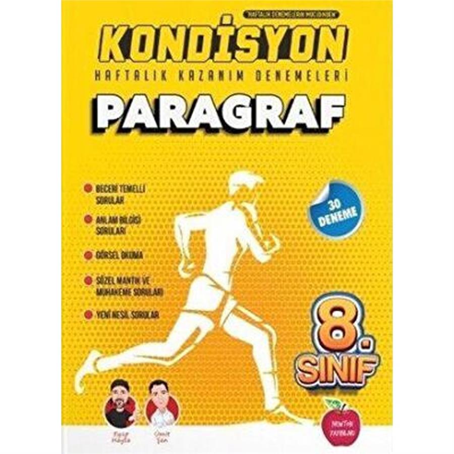 Newton Yayınları 8. Sınıf Paragraf Kondisyon Haftalık Kazanım Denemeleri