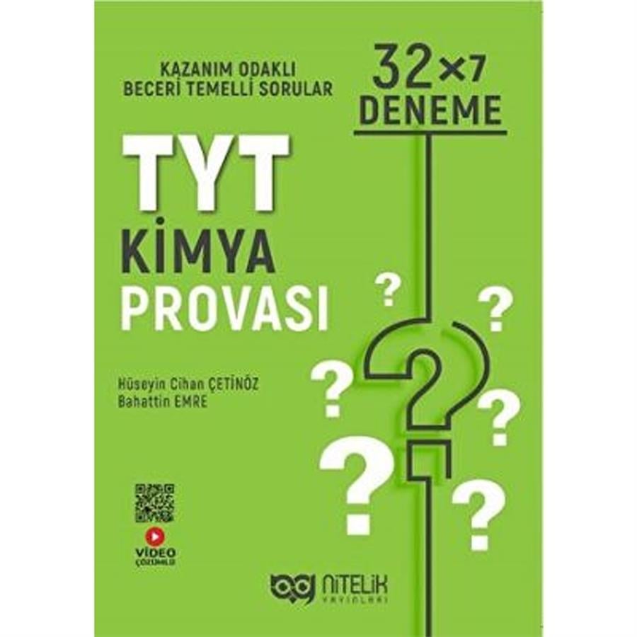 Nitelik YKS TYT Kimya Provası 32x7 Deneme Sınavı