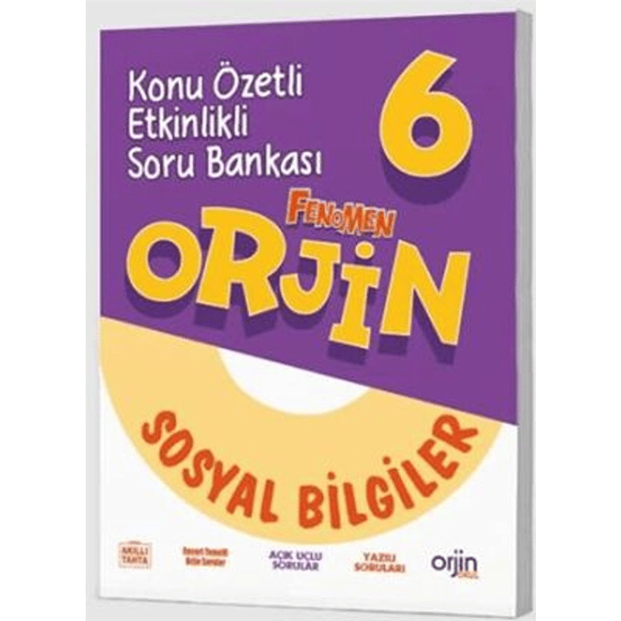 Orjin Yayınları 6. Sınıf Sosyal Bilgiler Soru Bankası