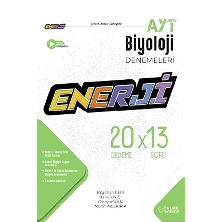 Palme Yayınları Enerji AYT Biyoloji 20 Deneme Sınavı