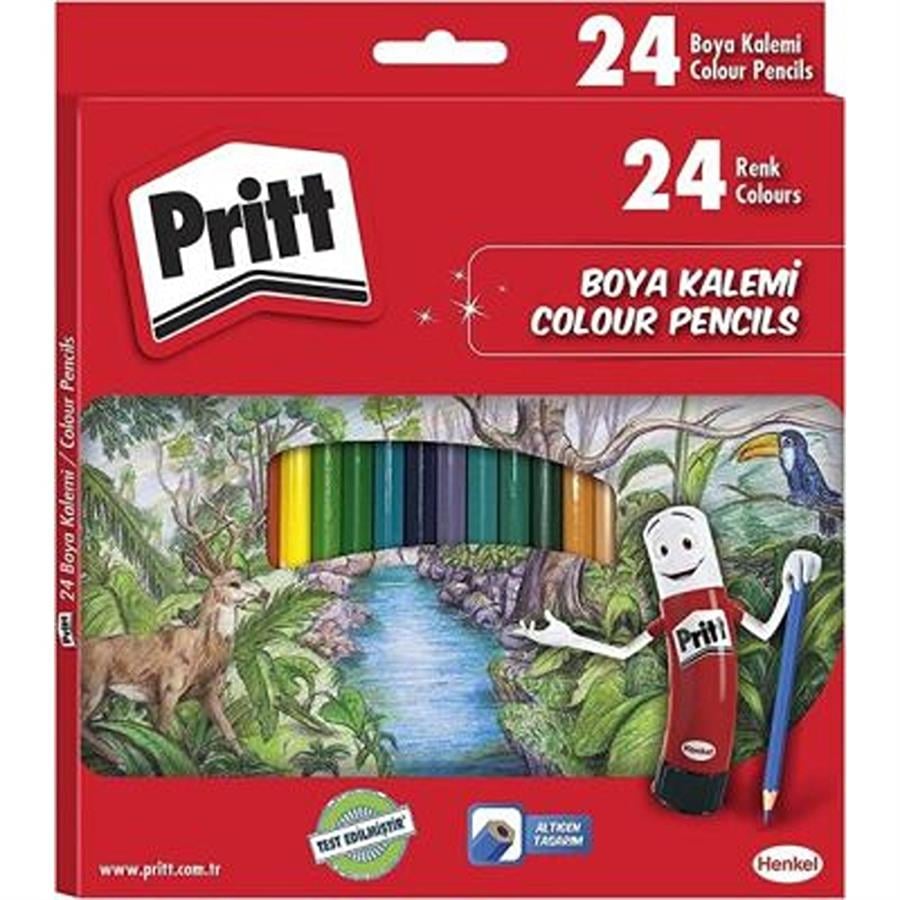 Pritt - Kuruboya Kalemi 24 Renk Karton Kutu
