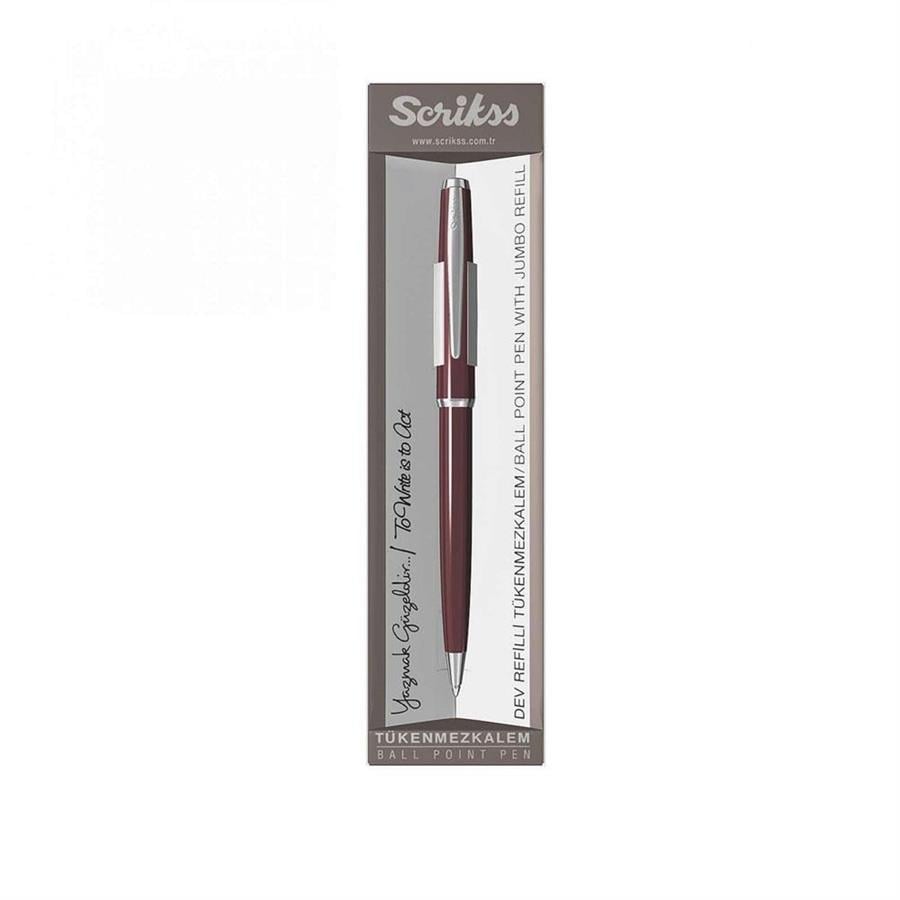 Scrikss 52 Tükenmez Kalem Bordo