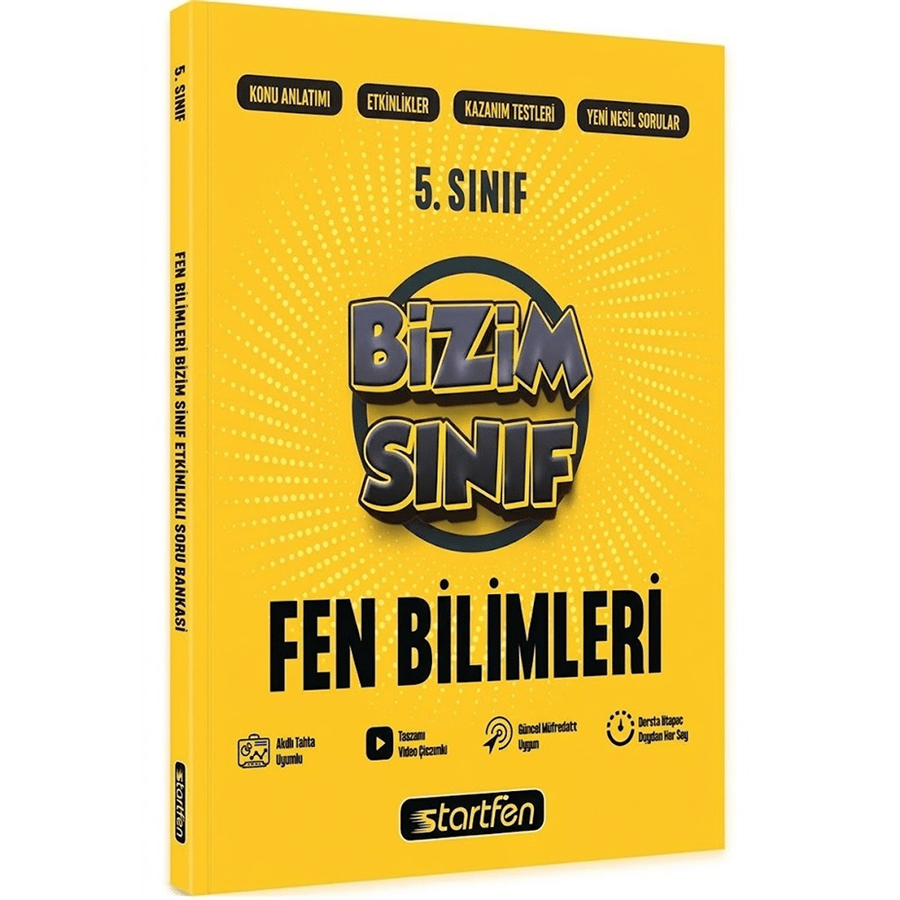 Startfen Yayınları 5. Sınıf Fen Bilimleri Bizim Sınıf Etkinlikli Soru Bankası (2026-2027 Güncel Baskı)