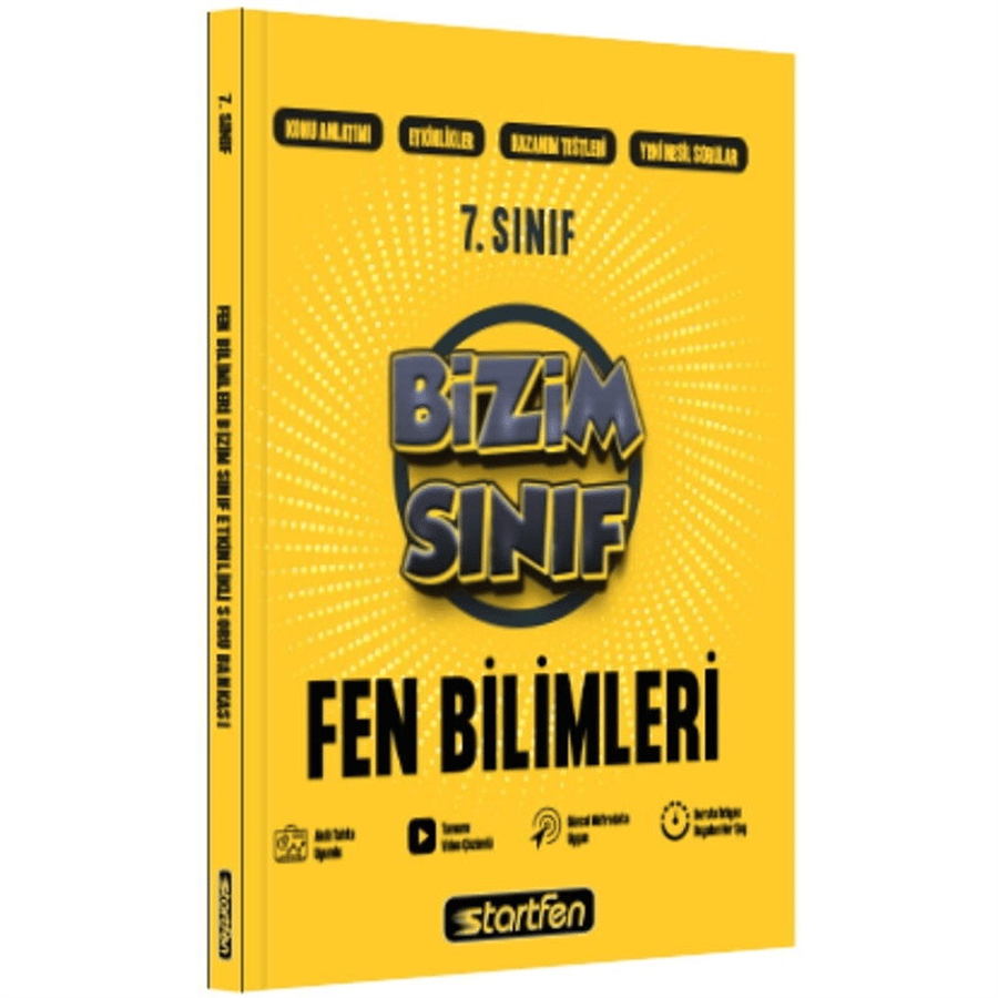 Startfen Yayınları 7. Sınıf Fen Bilimleri Bizim Sınıf Etkinlikli Soru Bankası (2026-2027 Güncel Baskı)