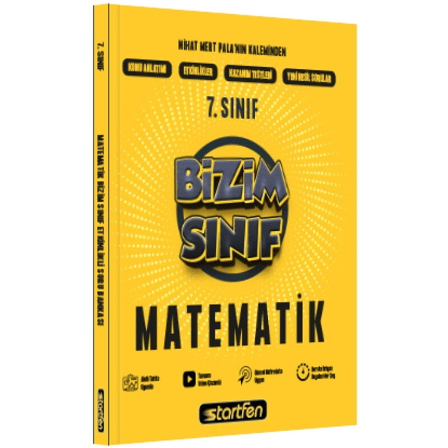 Startfen Yayınları 7. Sınıf Matematik Bizim Sınıf Etkinlikli Soru Bankası (2026-2027 Güncel Baskı)