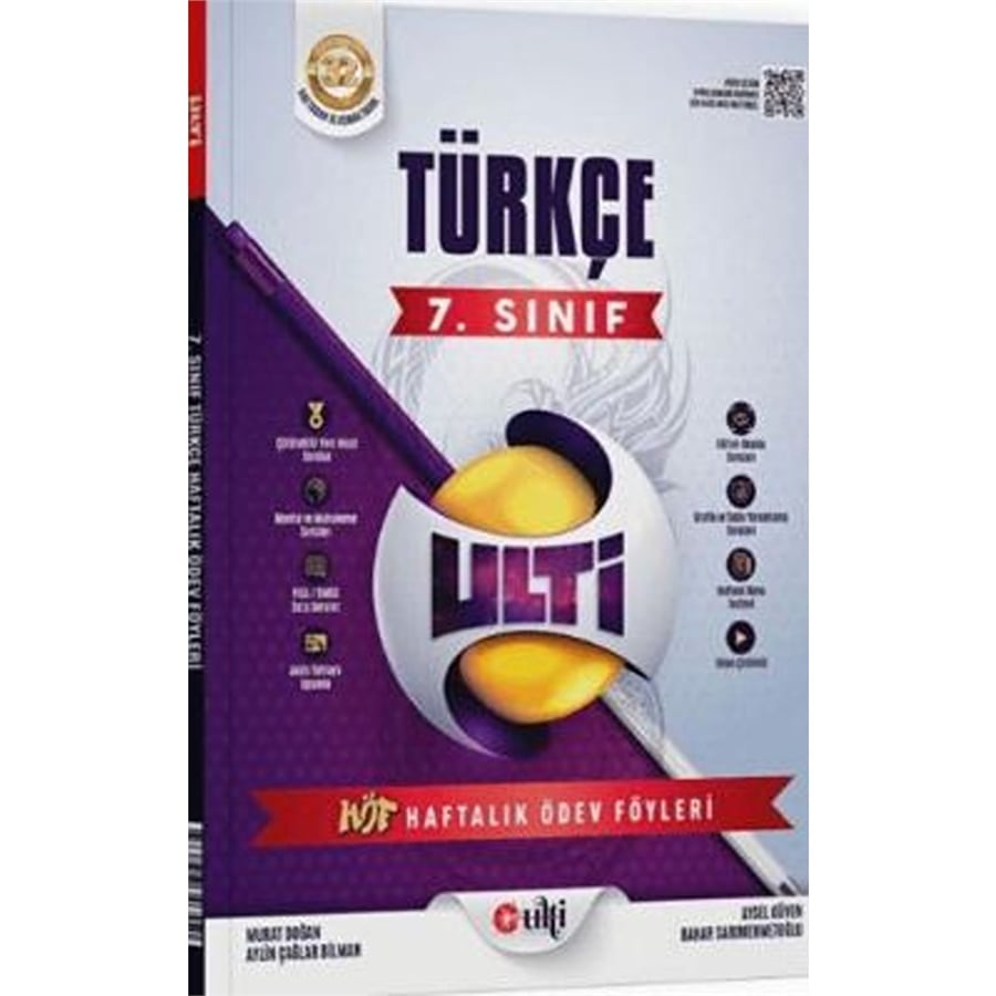 ULTİ Ulti Yayınları 7. Sınıf Türkçe Haftalık Ödev Föyleri