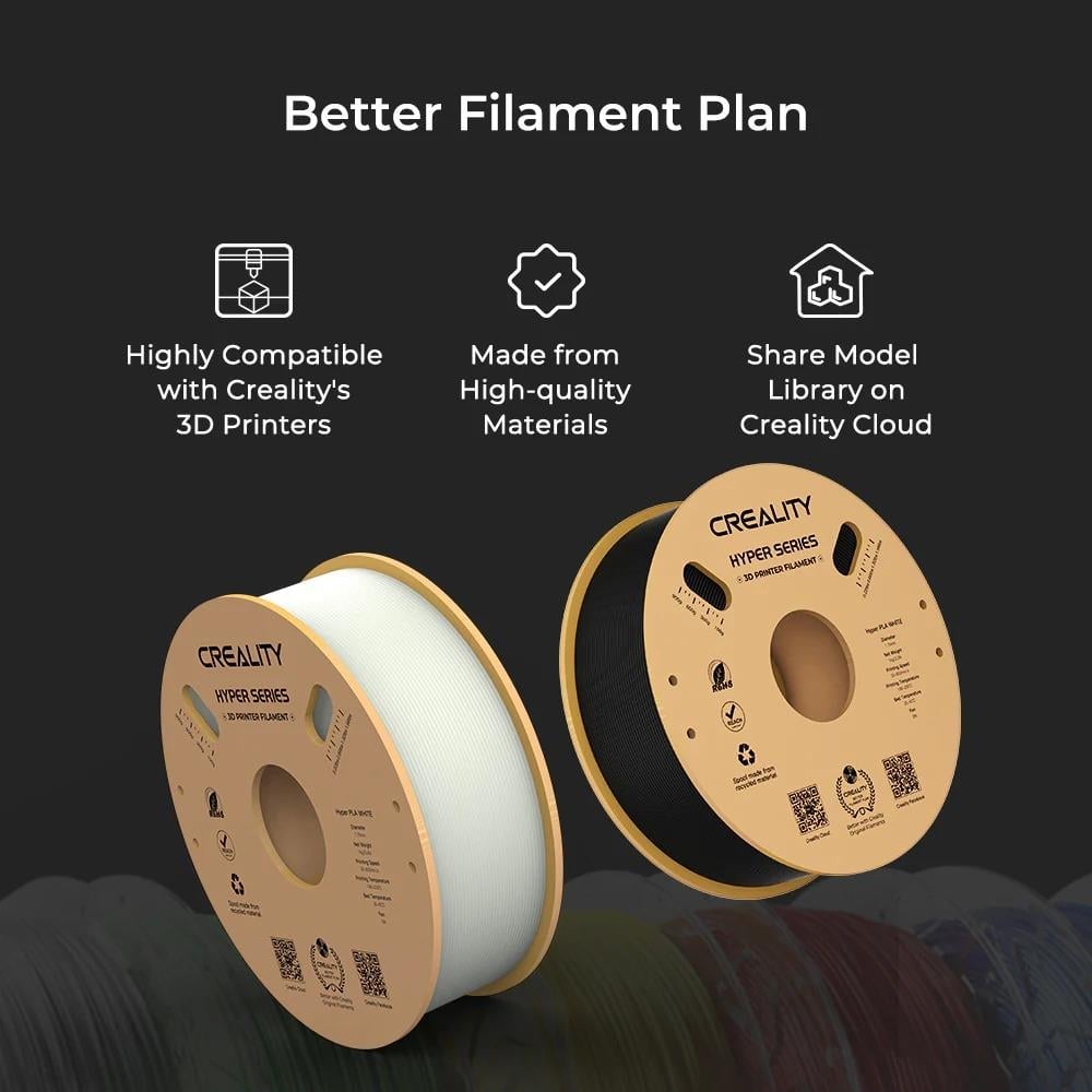 Creality Hyper PLA Filament 1.75 mm 1 Kg - Beyaz