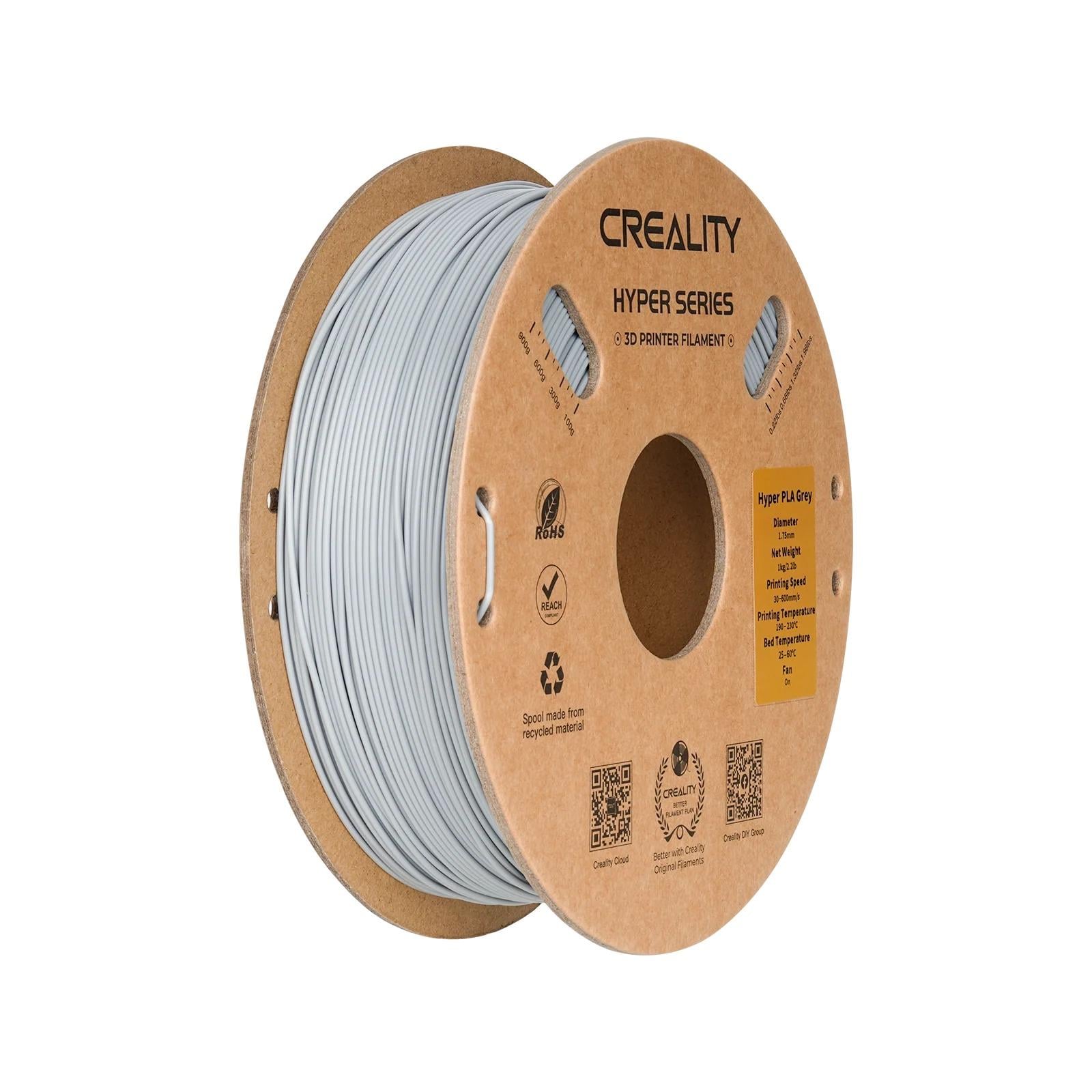 Creality Hyper PLA Filament 1.75 mm 1 Kg - Gri