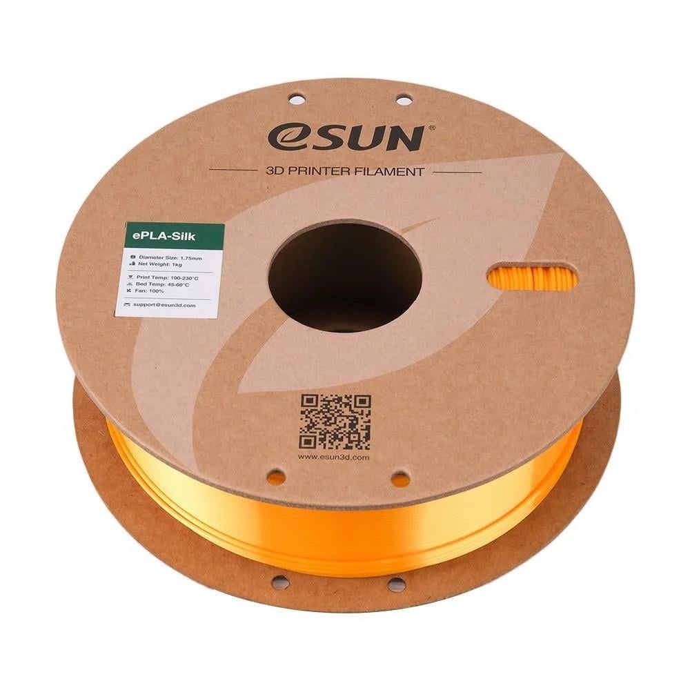 Esun PLA-SILK Filament 1.75 mm 1 Kg - Koyu Sarı