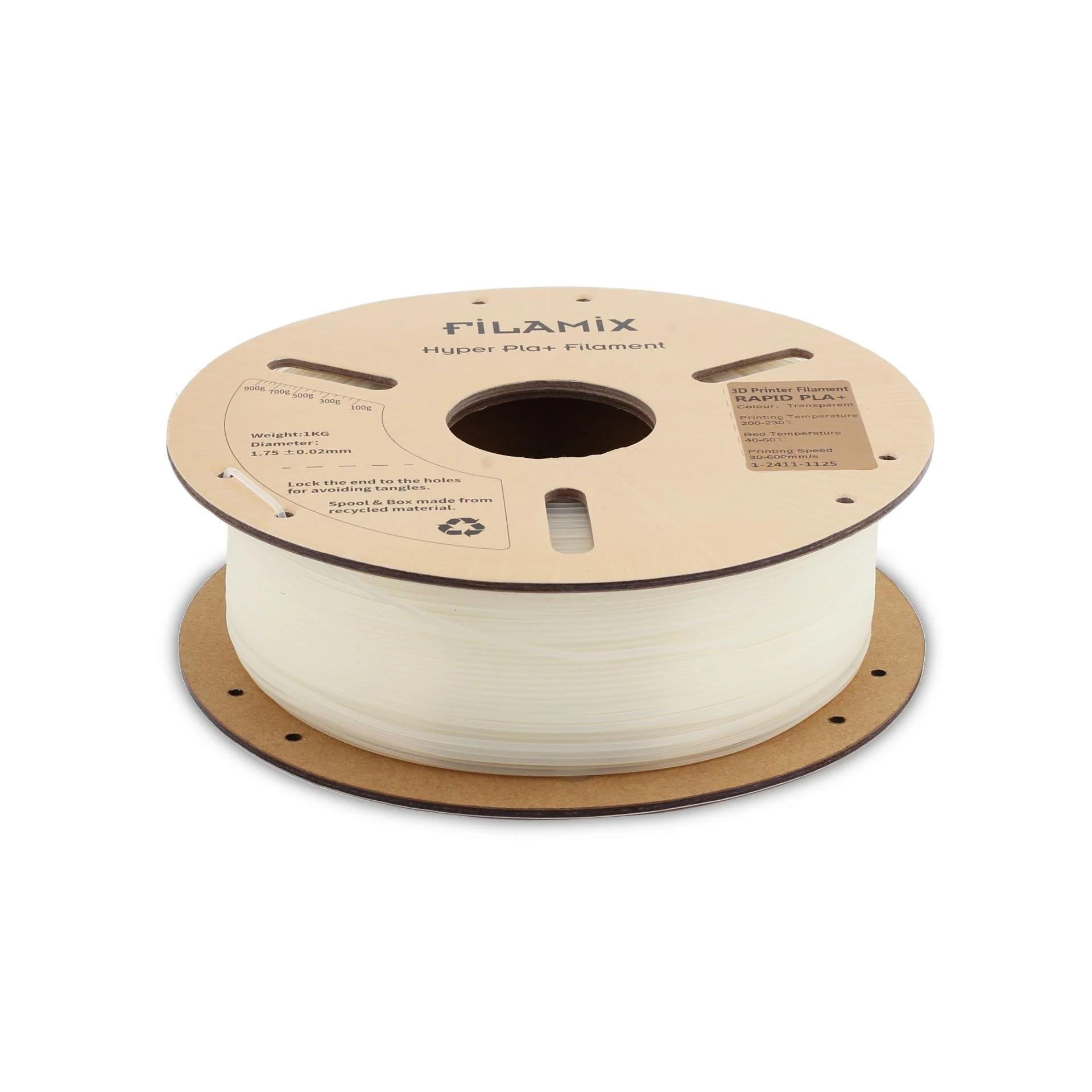 Filamix PLA+ Filament 1.75 mm 1 Kg - Şeffaf