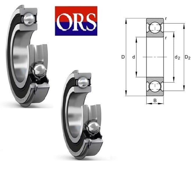 60092RSNR 45X75X16 SABİT BİLYALI RULMAN