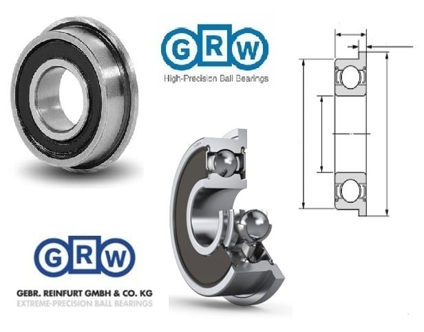 6082RS 8X22X7 TEK SIRA SABİT BİLYALI RULMAN