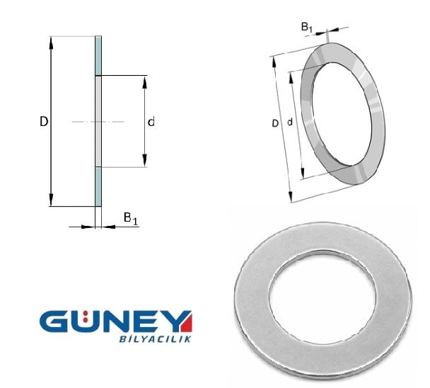 85X110X4 EKSENEL DİSK RULMAN