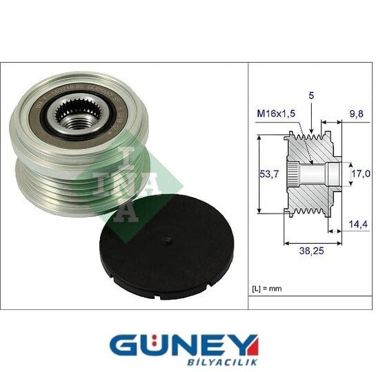 ALTARNATOR RULMANI 535024210   535024210/59013 GATES OAP7202 1204293