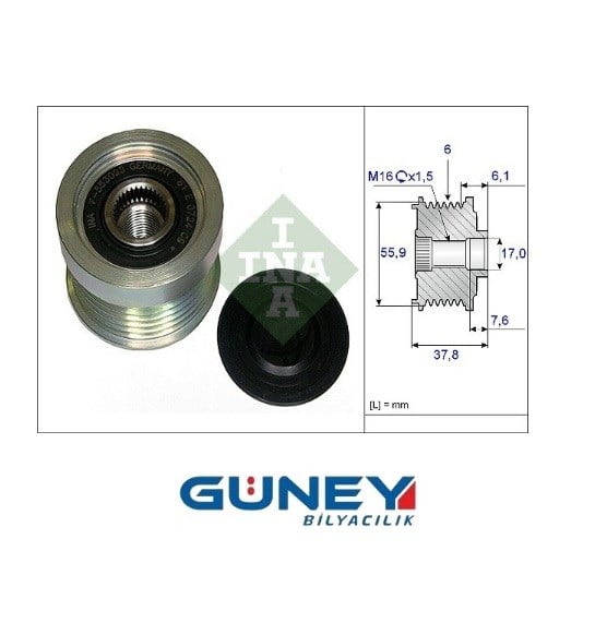 GATES OAP7036 AKROS AP-075 ZEN 5426  LUK RULMAN F-230401.8 535001910 F-552923.01