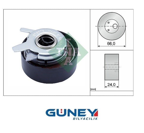 TRİGER GERGİ RULMANI (66*24) VOLVO 850, S70, S80 I, V70 I, V70 II; VW LT 28-35 II, LT 28-46 II, TRAN