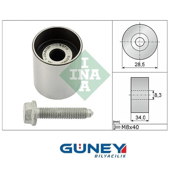 TRİGER GERGİ RULMANI (ALT SOL) A3-A4-A6 1.9  GTS T42139 SNR GE357.26 GMB GT60350 SKF VKM21142