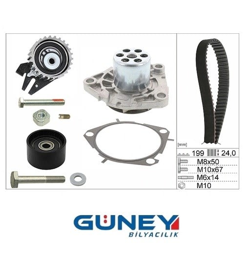TRİGER SETİ *Su Pompalı/3 Parça* 199X240 KTBWP8470 KTBWP7590