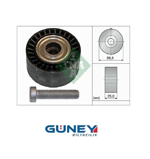 V KAYIŞ GERGİ RULMANI P206-306-EXPERT-PARTNER-BERLINGO-JUMPY-XSARA-SCUDO 1.9D 98- DW8-BW8B