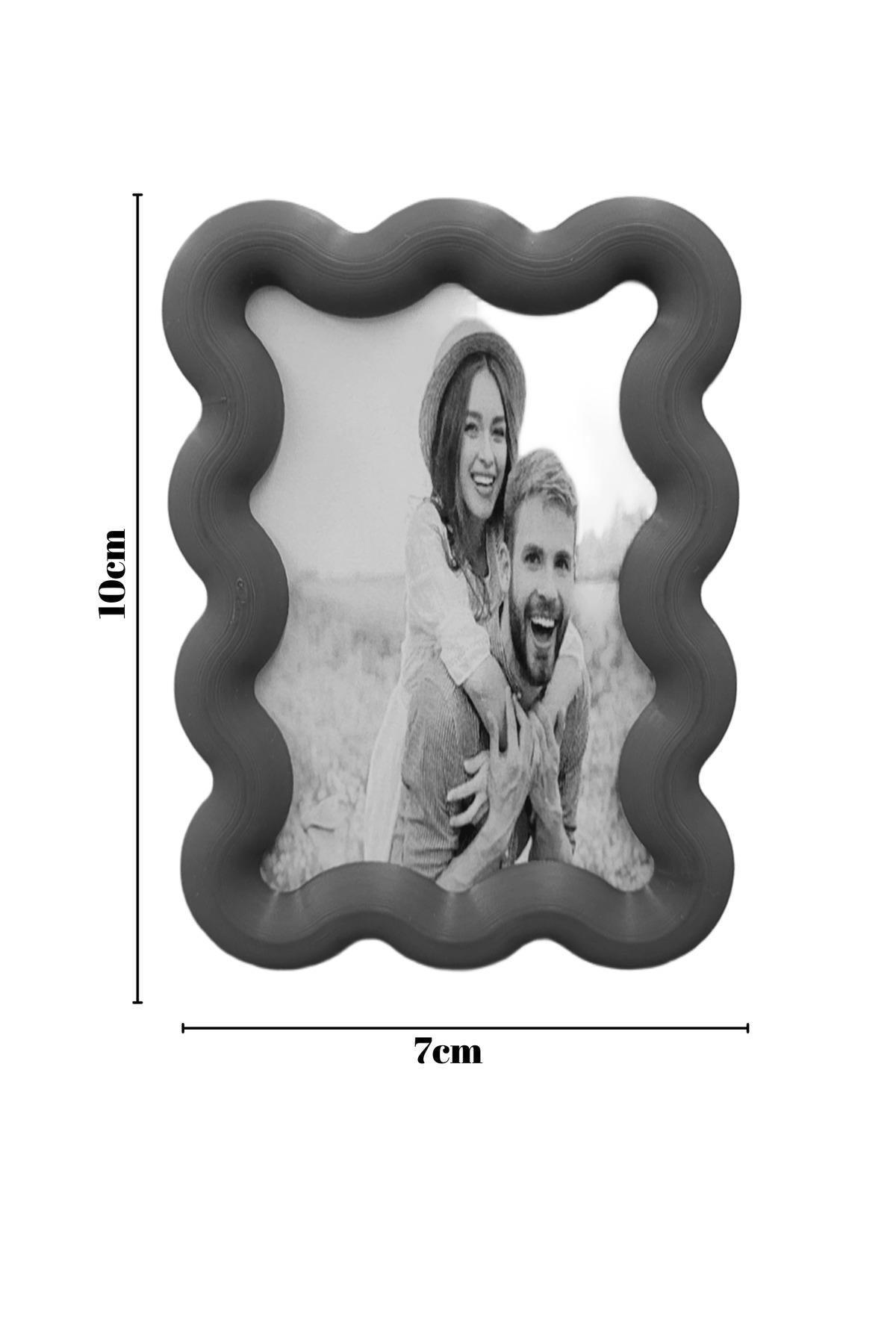 2 Adet Renkli Fotoğraf Çerçevesi Magnet, Manyetik Çerçeve