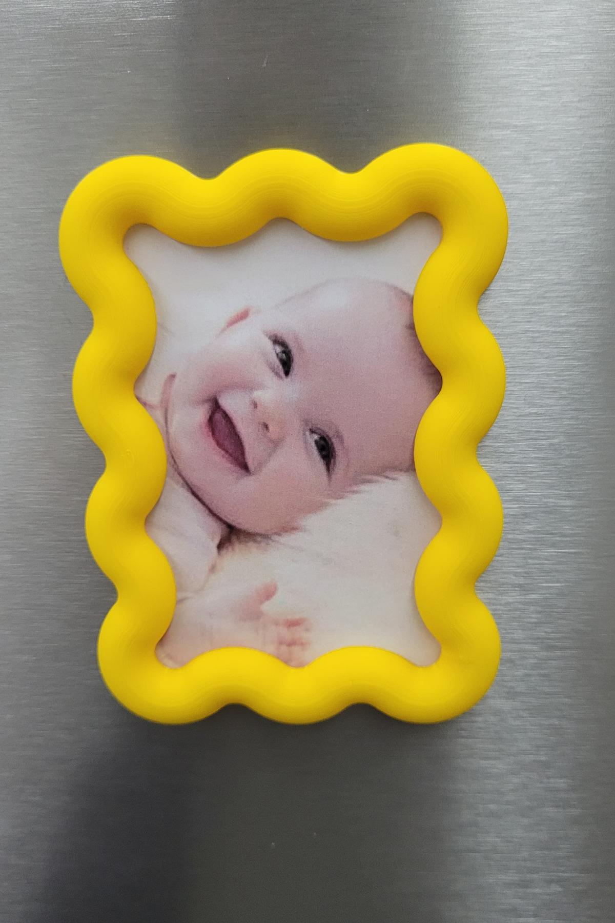 2 Adet Renkli Fotoğraf Çerçevesi Magnet, Manyetik Çerçeve