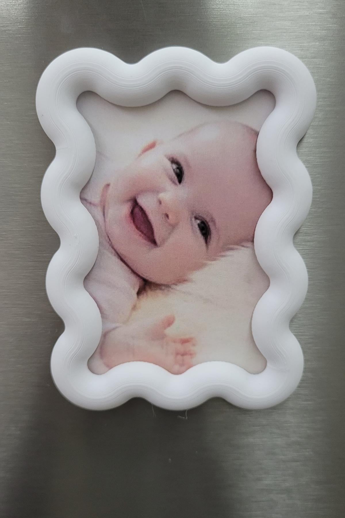 2 Adet Renkli Fotoğraf Çerçevesi Magnet, Manyetik Çerçeve