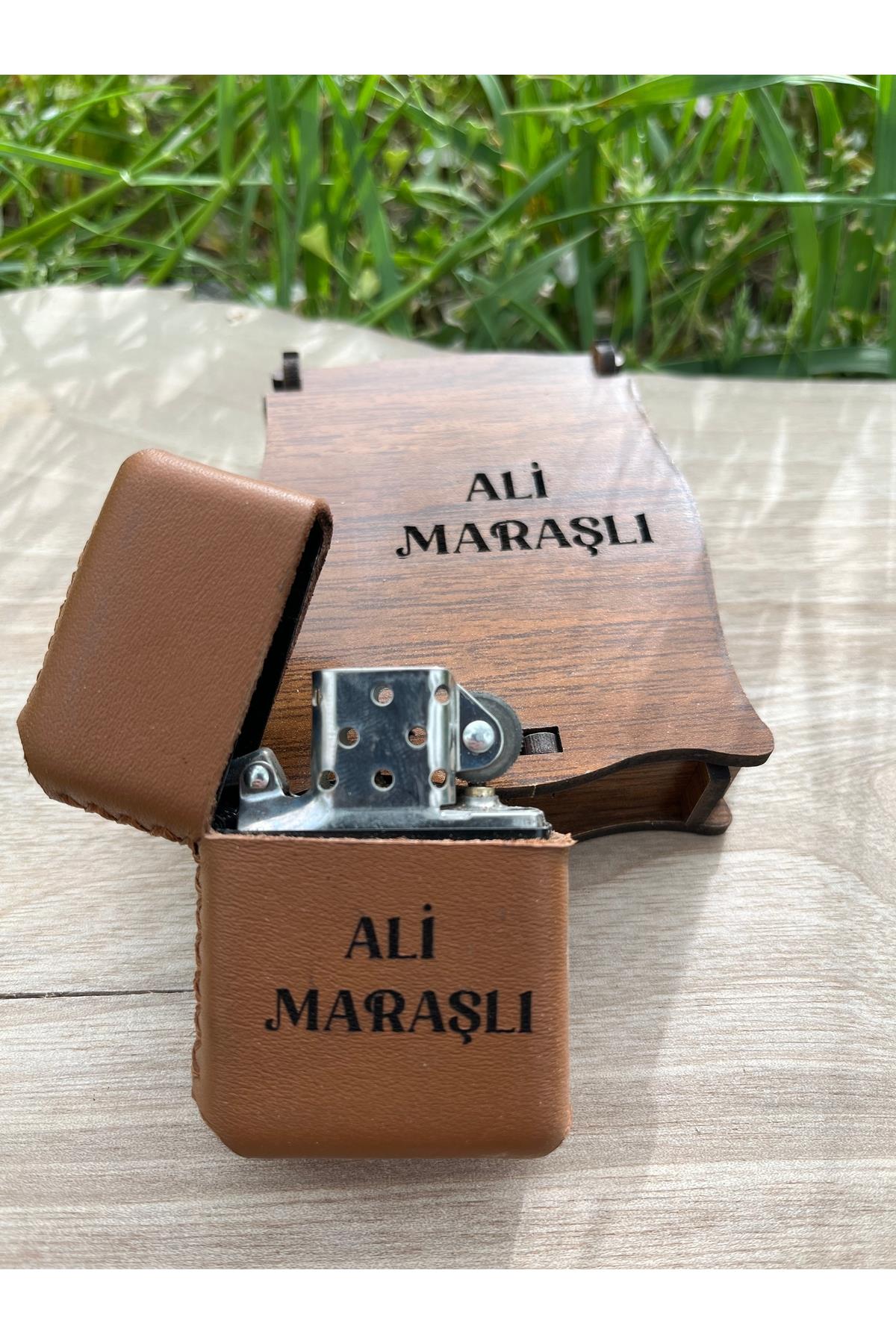 Kişiye Özel Deri Kılıflı Zippo Çakmak