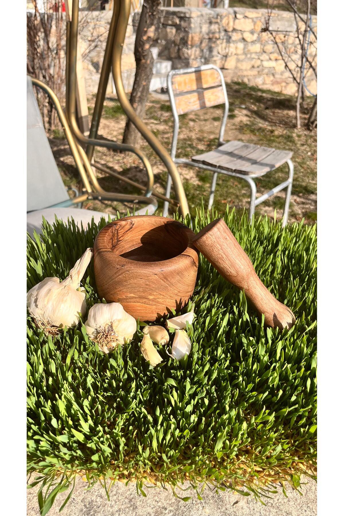 Kök Ceviz Kişiye Özel Havan Dibek