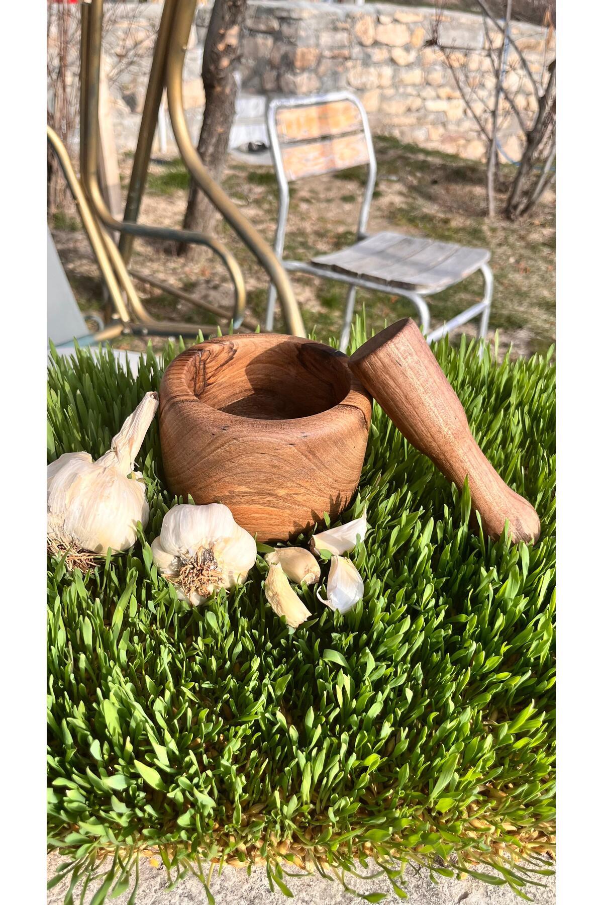 Kök Ceviz Kişiye Özel Havan Dibek
