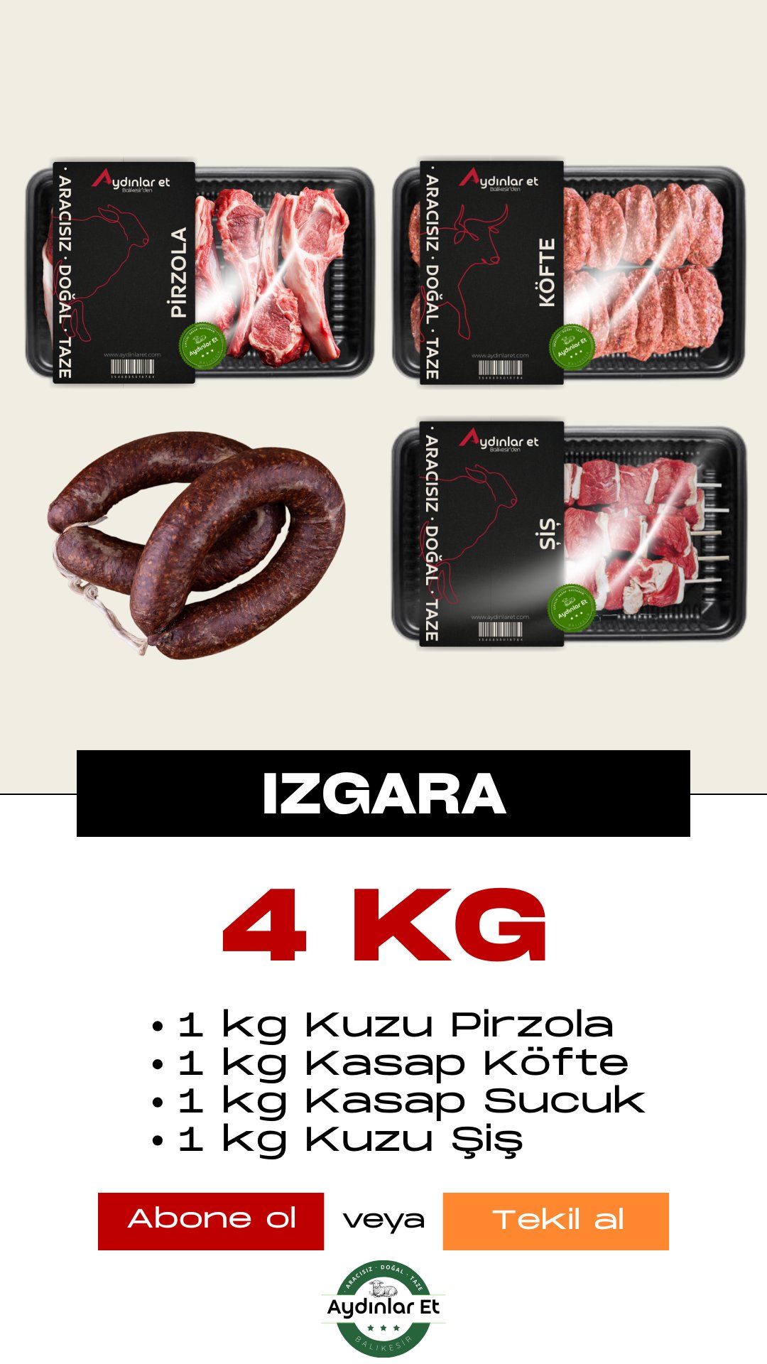 Izgara Paket - 4 kg