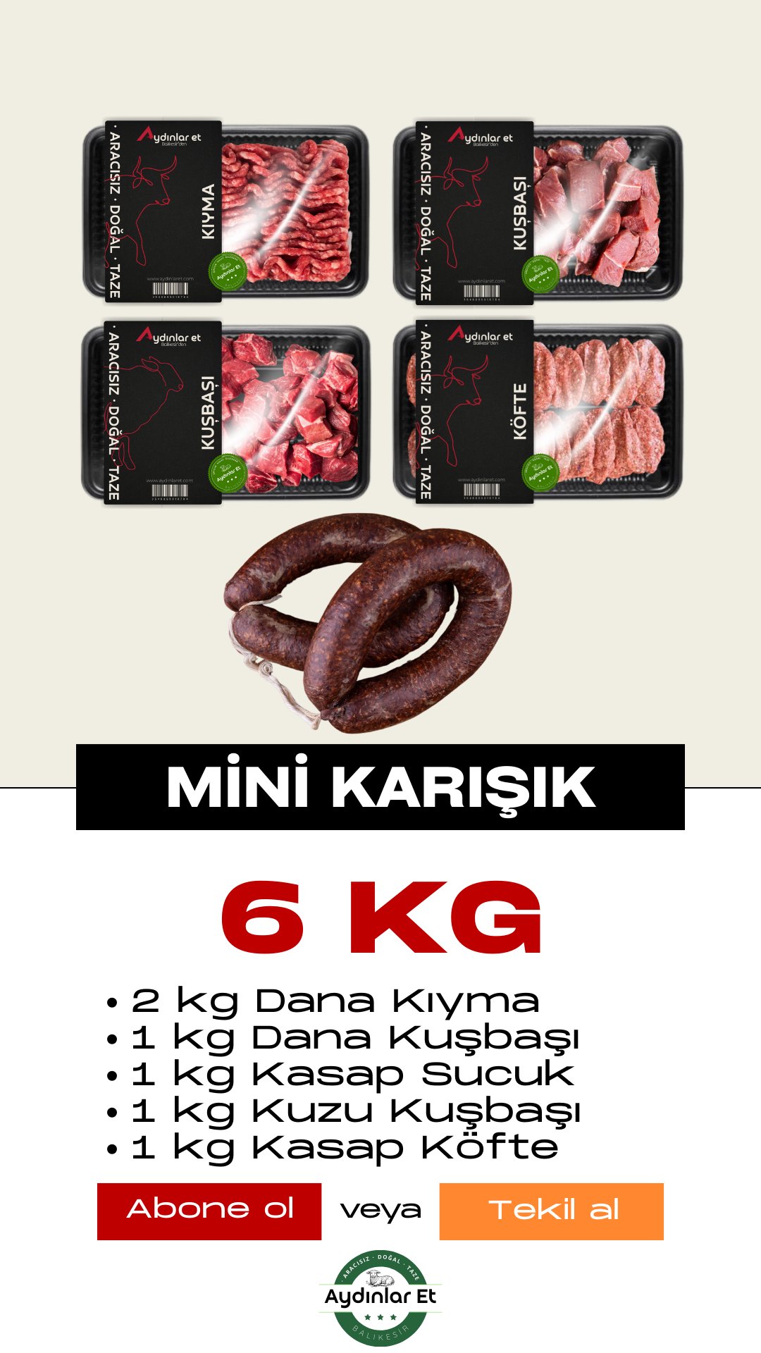 Mini Karışık Paket - 6 kg