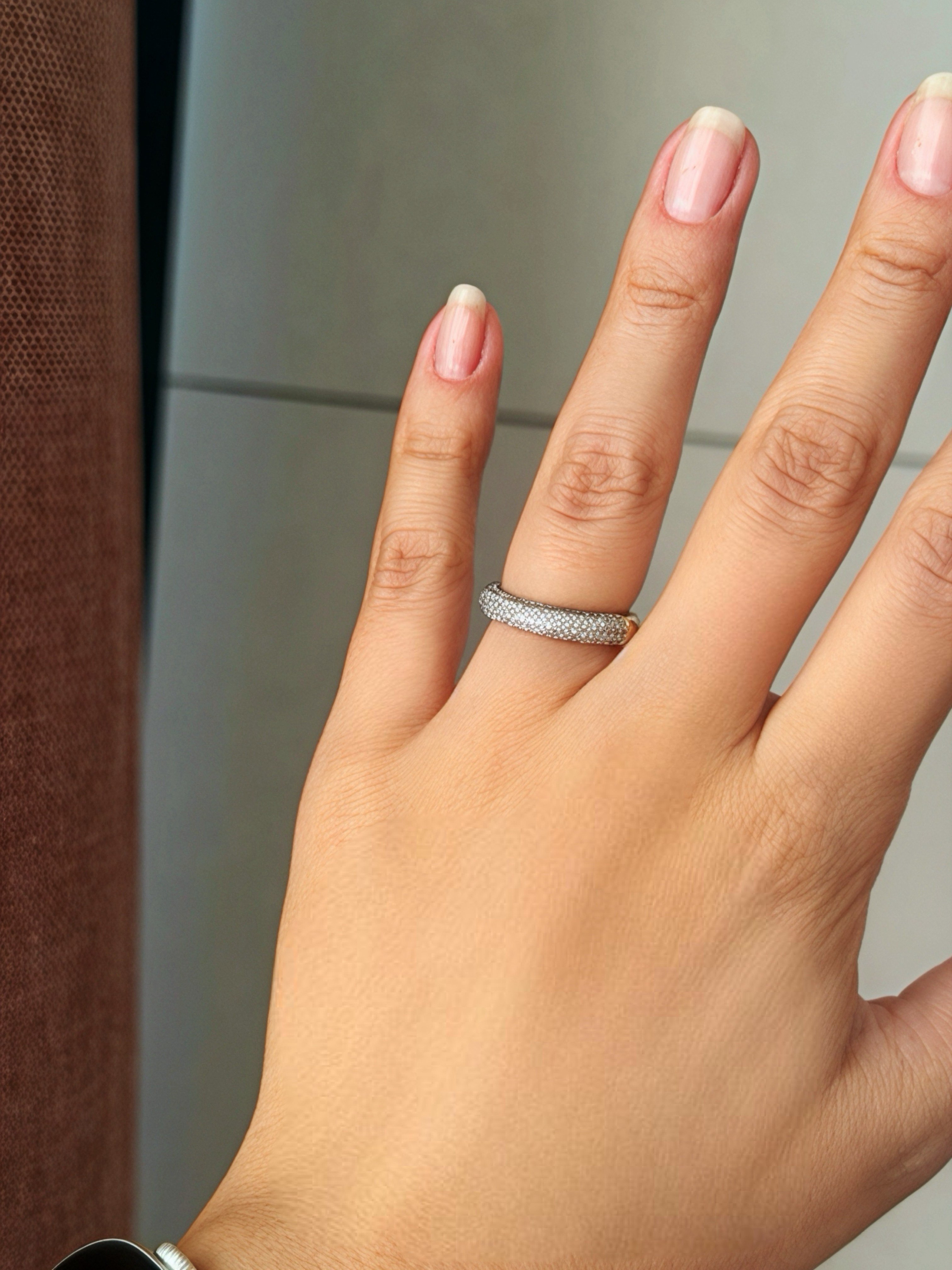 14K gold altın kaplama,gümüş takılarla kombinlemeye uygun full taşlı tasarım yüzük