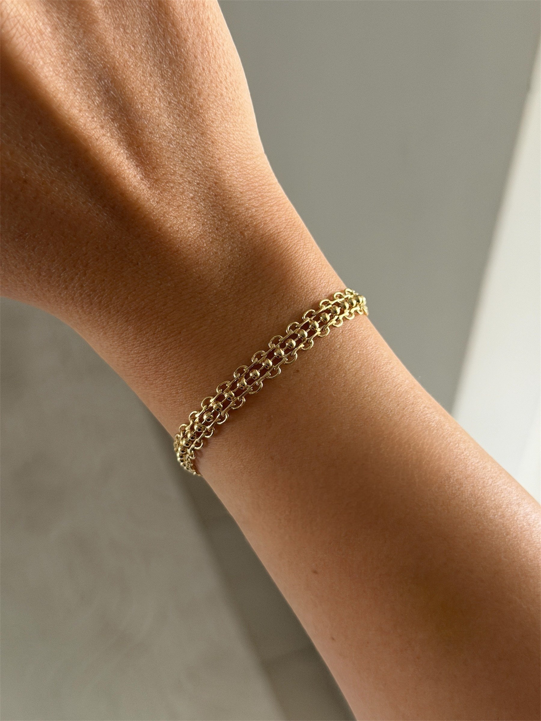 14K gold renk altın kaplama 18 cm Xupng tasarım şık örgü bileklik