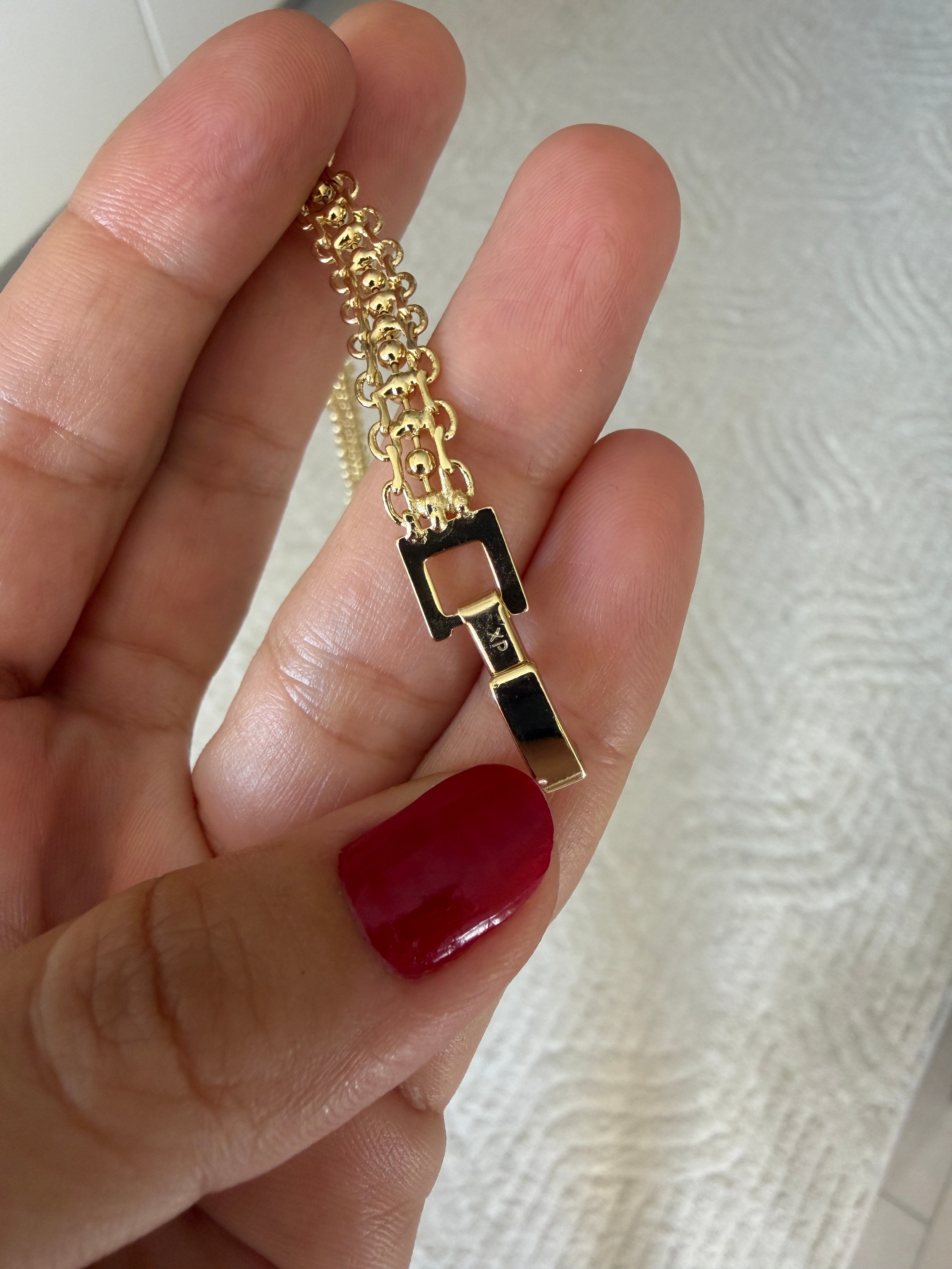 14K gold renk altın kaplama 18 cm Xupng tasarım şık örgü bileklik