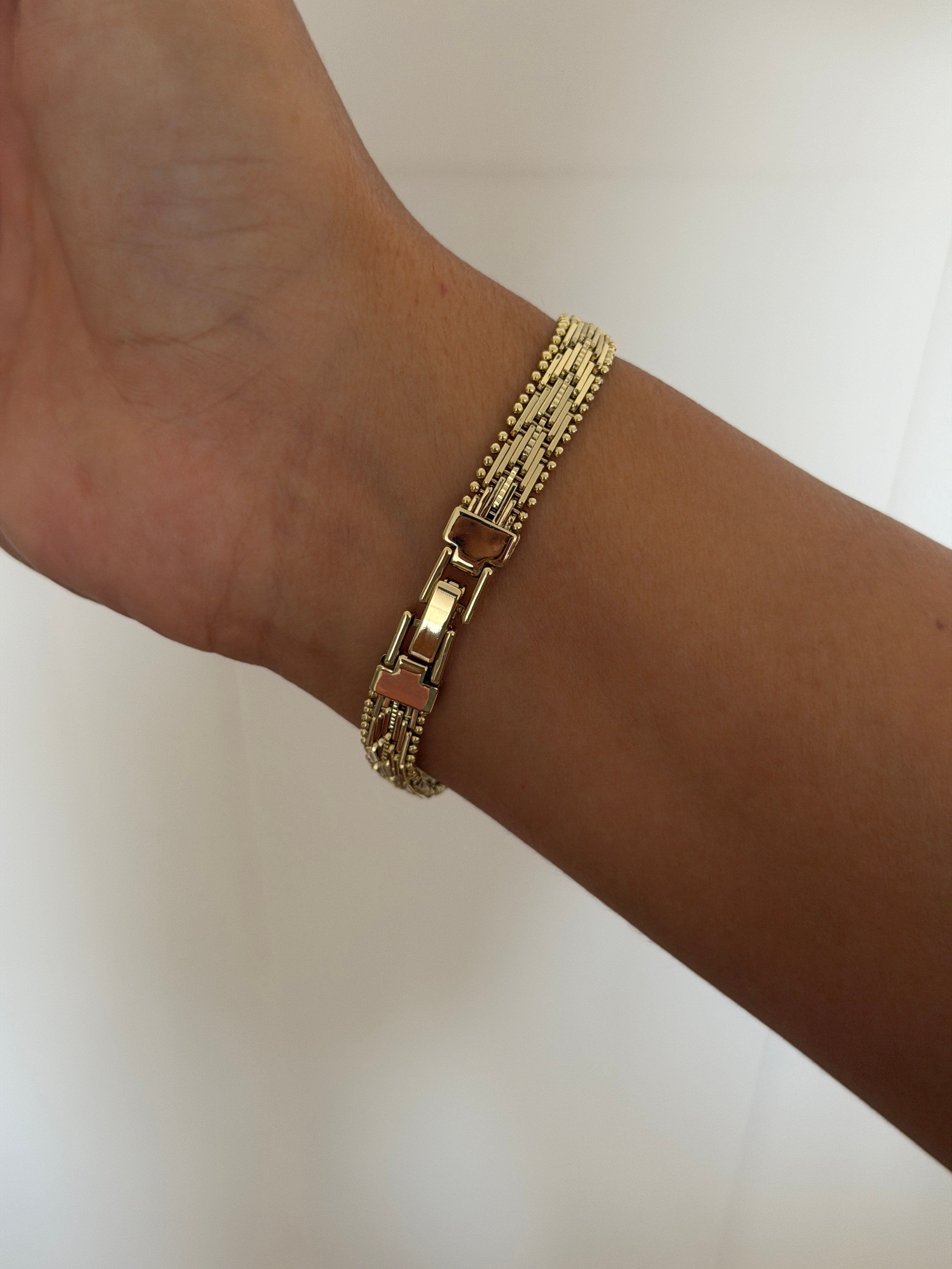 14K gold renk altın kaplama çelik Xping,zamansız tasarım 16-17 cm bilekler için bileklik