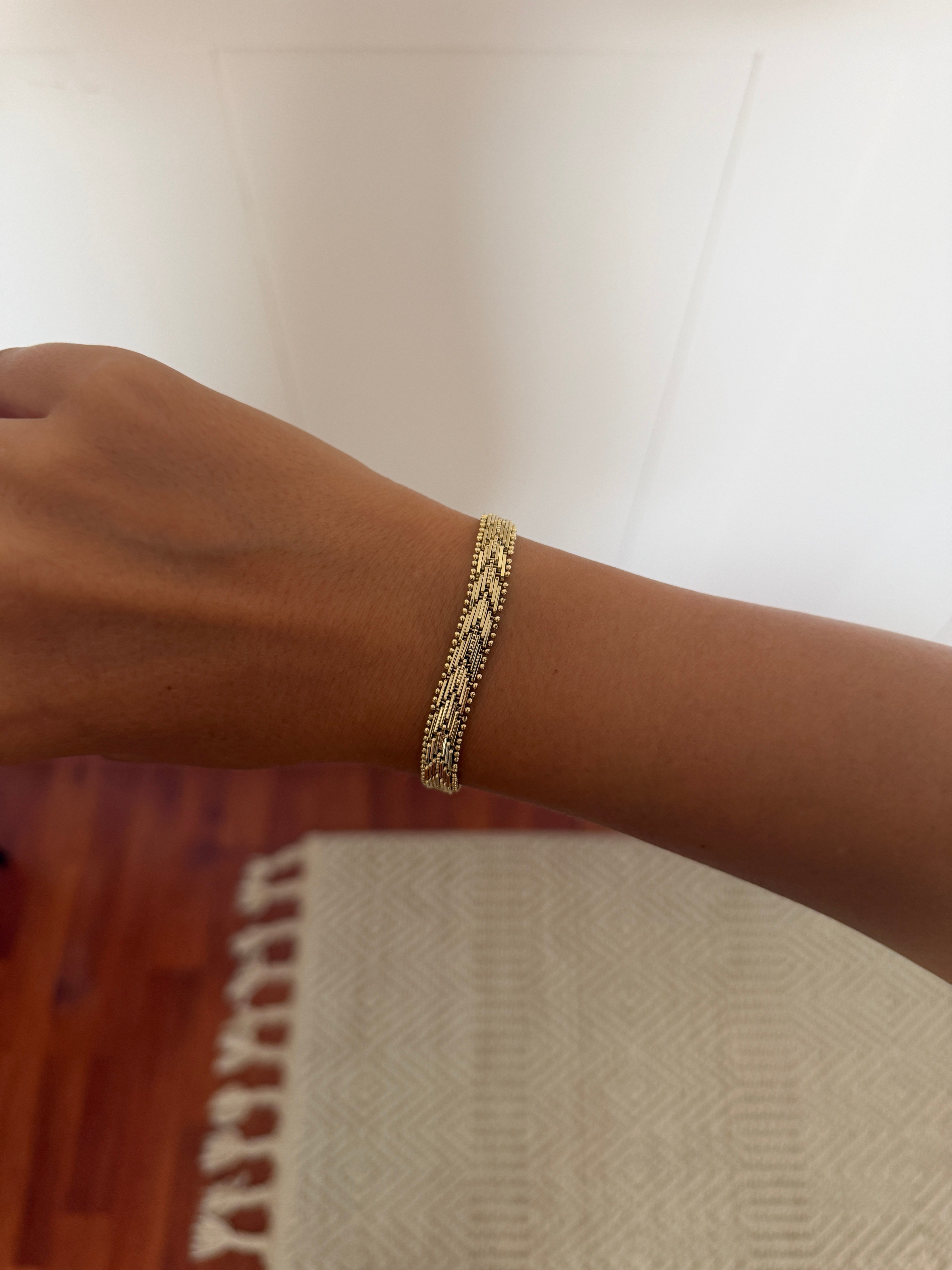 14K gold renk altın kaplama çelik Xping,zamansız tasarım 16-17 cm bilekler için bileklik